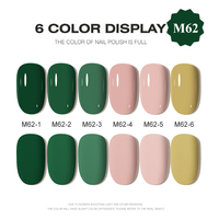 AILANUO 15ml Ensemble de vernis gel tendance 6 couleurs avec nuancier, sans HEMA, marque privée, kit de vernis gel UV