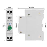Disjoncteur intelligent Tuya 63A réglable Wi-Fi/Zigbee avec mesure d'énergie, minuterie et relais pour maison connectée