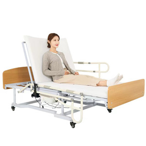 Cama de enfermería eléctrica Maedest MD-A11 con barandillas de madera y orificio para inodoro para uso en el hogar - Product Image 4