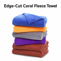 Vente en gros de chiffons de nettoyage en microfibre colorés pour le detailing automobile, chiffons en microfibre pelucheux, serviettes en microfibre