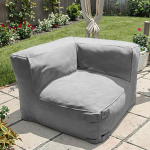 Divano Modulare Moderno da Esterno in Memory Foam, <span class=keywords><strong>Poltrona</strong></span> da <span class=keywords><strong>Giardino</strong></span> Impermeabile Design Bean Bag in Tessuto Senza Legno, Arredamento Esterno Elegante - Product Image 5