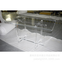 Bureau commode moderne en acrylique transparent avec fonction de nettoyage facile directement de l'usine pour bureau à domicile Villa Table à manger