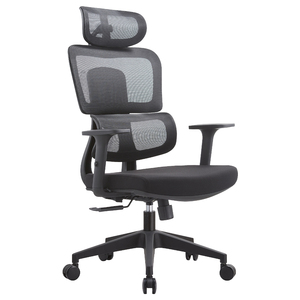 <span class=keywords><strong>Chaise</strong></span> <span class=keywords><strong>de</strong></span> <span class=keywords><strong>bureau</strong></span> pivotante multifonctionnelle avec dossier moyen réglable en hauteur, appui-tête rotatif, accoudoirs et tissu en maille pour ordinateur <span class=keywords><strong>de</strong></span> direction - Product Image 2
