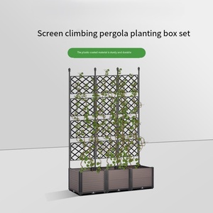 Flower Box, Outdoor Fence, Trough, Climbing Vine <b>Frame</b>, Support, Vegetable Pot, Roof, Balcony, Planting Special Pot - Product Image 1