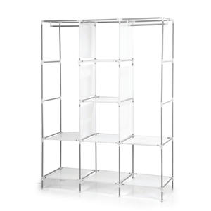 Armario Portátil Plegable de Tela con Riel para Colgar, Organizador de Almacenamiento para Dormitorio, Resistente, Precio de Fábrica al por Mayor - Product Image 4