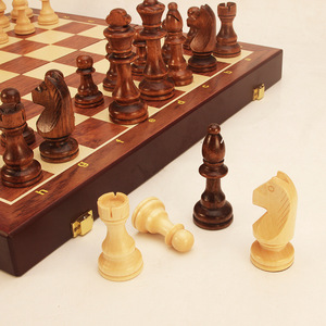 <span class=keywords><strong>Ajedrez</strong></span> Plegable de <span class=keywords><strong>Madera</strong></span> Maciza de Alta Textura Directo de Fábrica, Selección Magnética de 21-39 Tamaños - Product Image 4
