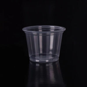 Vendita diretta in fabbrica Multi formato condimento monouso budino in plastica piccolo contenitore parziale salsa tazza con coperchio - Product Image 2