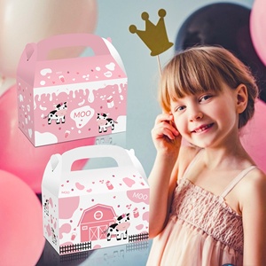 Huacai 12 Cái Hộp Quà Tặng Bằng Giấy Thiết Kế <span class=keywords><strong>MOO</strong></span> Bò Trang Trại Hộp Quà Tặng Kẹo Sô Cô La Bánh Ngọt Đồ Dùng Tiệc Sinh Nhật Cho Trẻ Em - Product Image 5