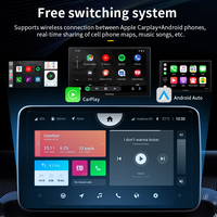 Caja adaptadora CarPlay inalámbrica 2 en 1, actualización en línea, Android, Auto, USB, Plug Play, Dongle, caja Carplay inteligente