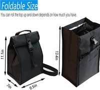 Sac isotherme pliable, sac isolé anti-fuite, boîte à déjeuner thermique pliable, fourre-tout, pour travail au bureau, pique-nique randonnée, plage