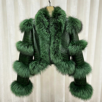 Veste en fourrure chaude et tendance pour l'hiver, style court, décontractée, en fourrure véritable et en cuir pour femmes, très vendue