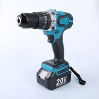 Perceuse à percussion sans fil rechargeable portable, multifonction, avec tournevis électrique au lithium, source d'alimentation OEM personnalisable