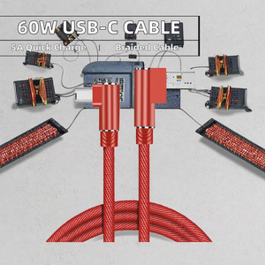 Cable de Carga Rápida USB-C a Tipo-C de 60W, 1M, con Trenzado de Nailon y Cobre Puro, 3A, para iPhone 17/16/15 Pro Max y Uso con Cámara/Computadora - Product Image 2