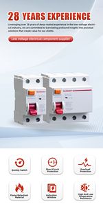 Disjoncteur différentiel (RCCB) AC 4P WESTHOMES <span class=keywords><strong>DX3</strong></span>-<span class=keywords><strong>ID</strong></span> <span class=keywords><strong>63A</strong></span> en cuivre, 6kA de pouvoir de coupure - Product Image 2