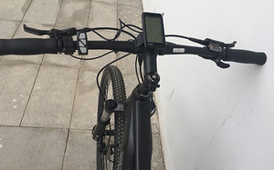 New Electric Mountain <b>Bike</b> with Full Suspension 12 Speed Aluminum <b>Frame</b> Rear Hub Motor Lithium Battery Rear Carrier - Product Image 2