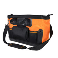Sac à outils de charpentier multifonctionnel de qualité professionnelle en polyester 600D 1680D résistant à l'eau, fond rigide, personnalisable OEM/ODM