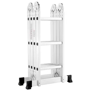 6 stage aluminum portable folding stairs