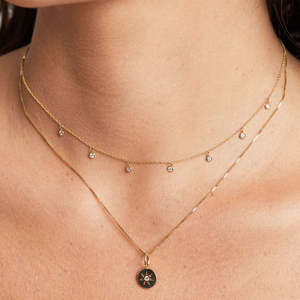 Collar de <span class=keywords><strong>Cadena</strong></span> Personalizado MaiYi, Cadenas de Oro Real de 14K, Collar de <span class=keywords><strong>Cadena</strong></span> Cubana con Cuentas - Product Image 3