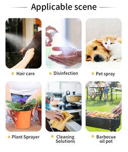 Botella de Vidrio Ámbar Esmerilado de 500ml/16oz con Pulverizador, Recargable, de Lujo, Personalizable, para Desinfectante de Manos y Alcohol, Venta al Por Mayor - Product Image 5