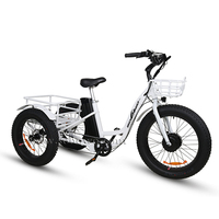 La nouvelle annonce gros pneu Tricycle électrique 500w 3 roues vélo cargo électrique 48v gros pneu longue queue Cargo vélo électrique 26"