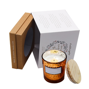 OEM Custom Logo Premium Handmade Rigid Candle <b>Box</b> Eco-Friendly Recycled Cardboard Packaging for Craft & <b>Gift</b> Manufacturer - Product Image 1
