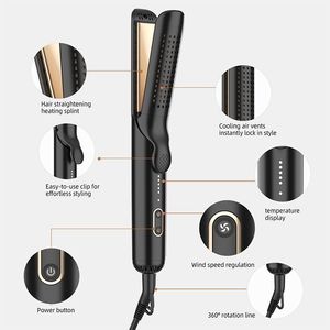 Outil de coiffage pour cheveux en céramique tourmaline à air froid transfrontalier, nouveau, pour <span class=keywords><strong>boucler</strong></span> et lisser, prend en charge une utilisation double - Product Image 2