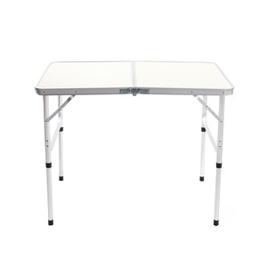 Moderno impermeabile in metallo mobili <span class=keywords><strong>da</strong></span> esterno <span class=keywords><strong>tavoli</strong></span> <span class=keywords><strong>pieghevoli</strong></span> con MDF Top per le gite in spiaggia cortile uso BBQs Park - Product Image 1
