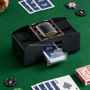 Dispositivo automático <span class=keywords><strong>para</strong></span> mezclar cartas de póker, material plástico, compatible con Three Kingdoms, Landlord, Guandan, Texas Holdem, juego de cartas familiar y de ocio - Product Image 4