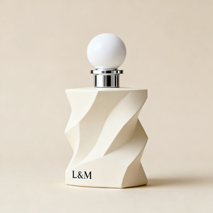 L & M Tùy Chỉnh Đặc Biệt Thiết Kế Hình Học Hình Dạng Chai Nước Hoa Chai 50Ml 100Ml Sang Trọng Chai Nước Hoa Thủy Tinh - Product Image 1