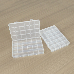 Transparent PP Plastic <b>Storage</b> <b>Box</b> 22 Compartments H Slot Fixed <b>Small</b> Hardware Organizer Fishing Gear Display Packaging <b>Box</b> - Product Image 2