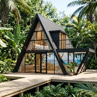 Casa Modular de Acero con Estructura en A, Modelo S900, para Uso en Hoteles y Villas, Diseño Moderno, Ideal para Inversiones Turísticas Residenciales de Lujo