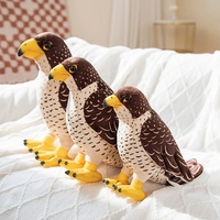 Peluche Aigle de Simulation, Petit Faucon, Jouet Éducatif pour Enfants, Rembourrage en Coton PP, Ornement
