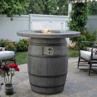 Cheminée sans fumée à combustion de gaz pour jardin et patio.