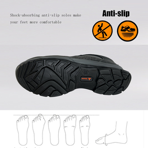 <span class=keywords><strong>Scarpe</strong></span> <span class=keywords><strong>Antinfortunistiche</strong></span> in <span class=keywords><strong>Pelle</strong></span> <span class=keywords><strong>Scamosciata</strong></span> Goffrata Antistatiche Antiscivolo a Taglio Medio per Miniera, Industria, Fabbrica e Costruzioni - Product Image 4