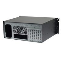 Châssis de serveur IPC en rack 4U personnalisé, boîtier d'ordinateur industriel en acier avec porte en stock