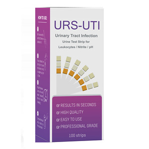 Tiras Reactivas de Orina URS-UTI, 100 Unidades, Detección de Leucocitos, Nitritos y pH, Kit de Prueba para Infecciones Urinarias - Product Image 3