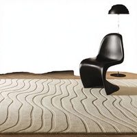 Formes variées, pas de MOQ, design personnalisé, tapis en laine tufté à la main, bouclé