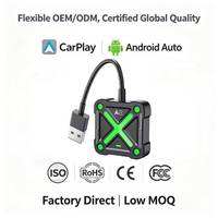 Adaptateur CarPlay sans fil pour dongle CarPlay WiFi 5,0 GHz, transmission plus rapide, connexion stable pour voitures équipées de CarPlay filaire d'usine
