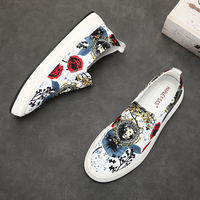 Vente chaude personnalisée dernière impression semelle en caoutchouc confortable marche toile baskets chaussures