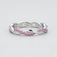 Bague de fiançailles moderne en platine certifiée IGI avec diamant brillant de laboratoire, sertissage en canal luxueux pour mariage et cérémonie nuptiale
