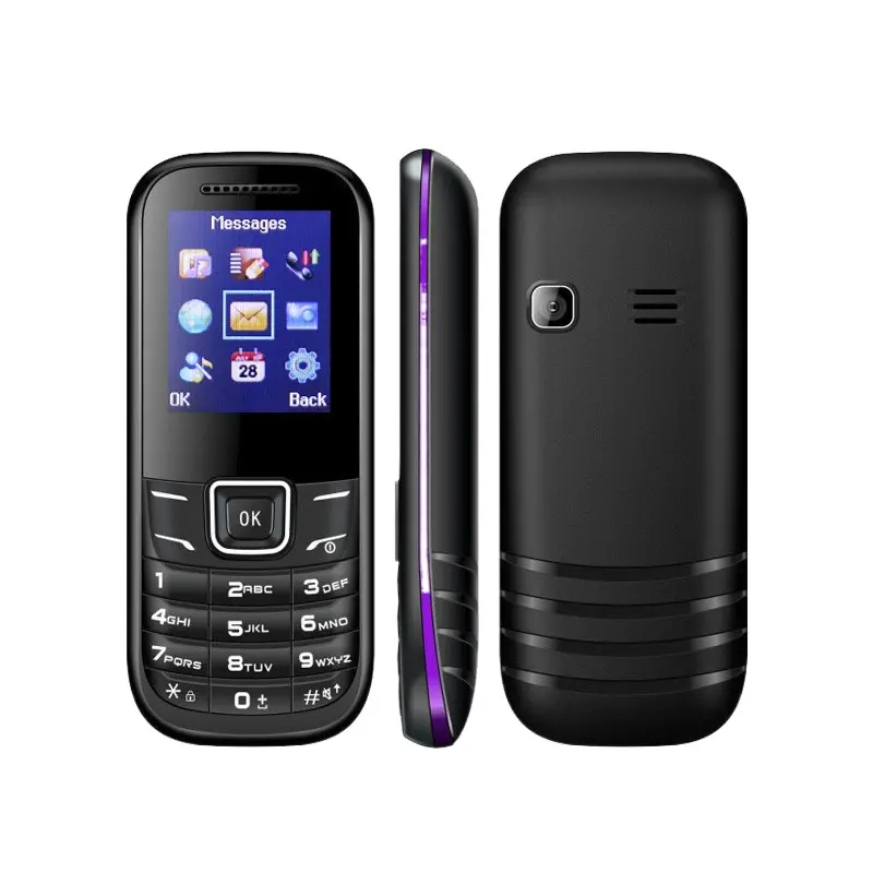 UNIWA E1200C-Fonction mobile pour personnes âgées à faible coût de 1.77 pouces, téléphone portable, double carte, veille ultra longue