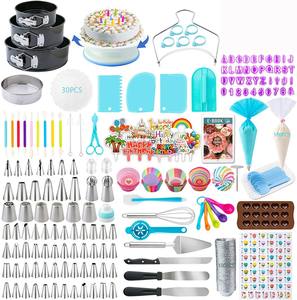 Juego de tocadiscos para pasteles, Kit de decoración de pasteles, suministros para hornear, herramientas, incluye soporte para pasteles, tocadiscos, herramienta para pasteles - Product Image 2