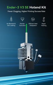 Creality <span class=keywords><strong>Ender</strong></span>-<span class=keywords><strong>3</strong></span> V3 Se Hotend Kit <span class=keywords><strong>Buse</strong></span> en alliage de cuivre (pas de colmatage étanche Extrusion précise Chauffage rapide Heati efficace - Product Image 2
