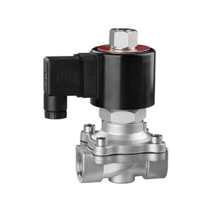 Vanne solénoïde en acier inoxydable 24 V 12 V 220 V pour eau et vapeur, normalement fermée, 2 voies, type à bride - Product Image 4
