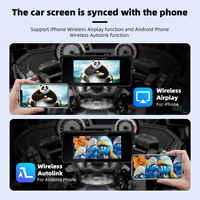 Navigateur GPS sans fil pour moto Keykeer, écran tactile 8,1 pouces, CarPlay et Android Auto, compteur de vitesse pour moto 5 pouces