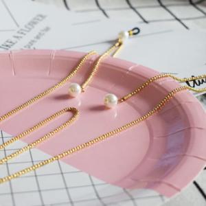 Pearl Ball <span class=keywords><strong>Gafas</strong></span> de sol con <span class=keywords><strong>cadena</strong></span> colgante Enlaces con detalles delicados para exhibición y comodidad - Product Image 4
