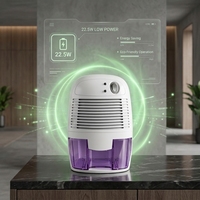 Déshumidificateur d'air domestique, absorbe l'humidité, mini déshumidificateur de 500 ml pour la chambre, la salle de bain