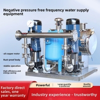 Pompes parallèles à fréquence variable en acier inoxydable avec collecteur, réservoir sous pression, démarrage/arrêt automatique, surveillance à distance, alimentation en courant continu, OEM