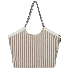 Custom Printed Logo Manufacturing <b>Blue</b> <b>Canvas</b> Stripe Denim <b>Canvas</b> Vietnam Tote Bags With - Product Image 6