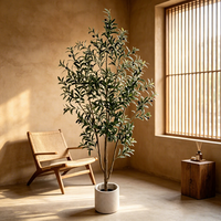 Grand Arbre Artificiel Géant en Olives Vertes pour Mariages, Événements, Diwali, Anniversaires, Soirées, Décoration de Fêtes et Articles de Noël